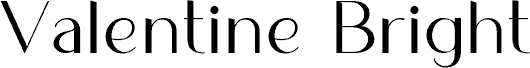 Valentine Bright Serif 字体