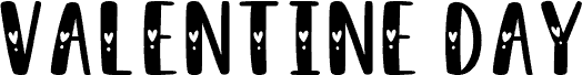 VALENTINE DAY 字体