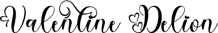 Valentine Delion Demo 字体