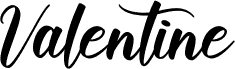 Valentine font
