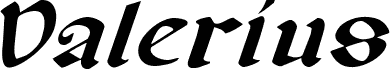 Preview of the Valerius Expanded Italic font