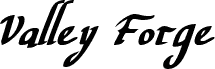 Preview of the Valley Forge Bold Italic font