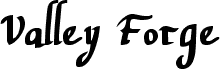 Preview of the Valley Forge Bold font