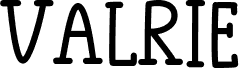Попередній перегляд шрифту Valrie
