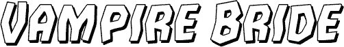Ukážka písma Vampire Bride Shadow Italic