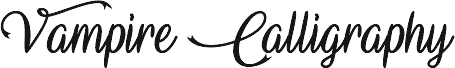 Vampire Calligraphy