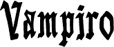 Vampiro Gótico font
