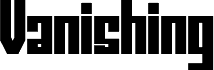 Vanishing Ultra Condensed Regular
