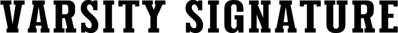 Varsity Signature Slab Serif fonte