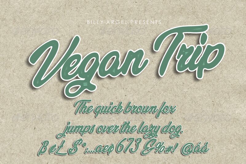 Vegan Trip Schriftart