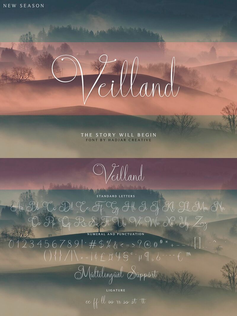 Veilland Шрифт