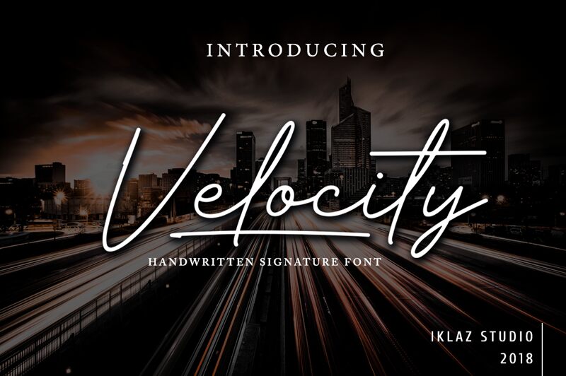 Velocity Schriftart