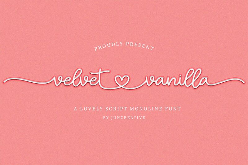 Velvet Vanilla Czcionka