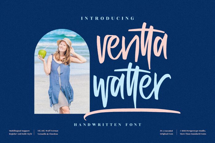 ventta watter Schriftart