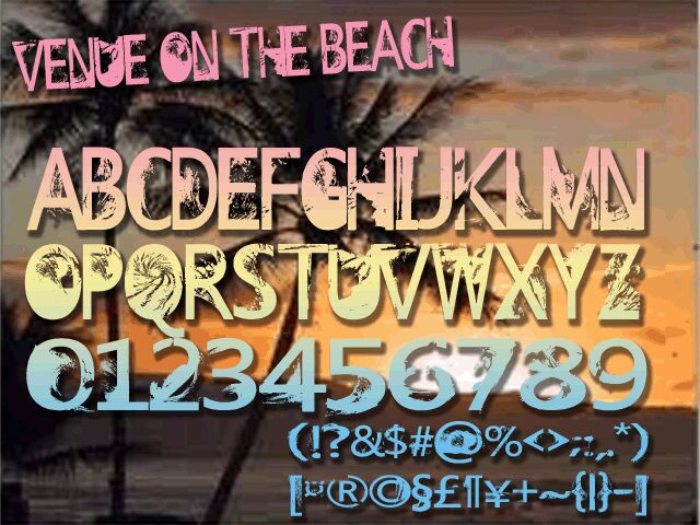 Venue on the Beach Carattere