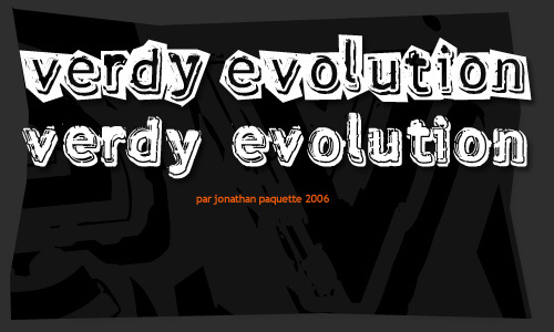 verdy évolution Font