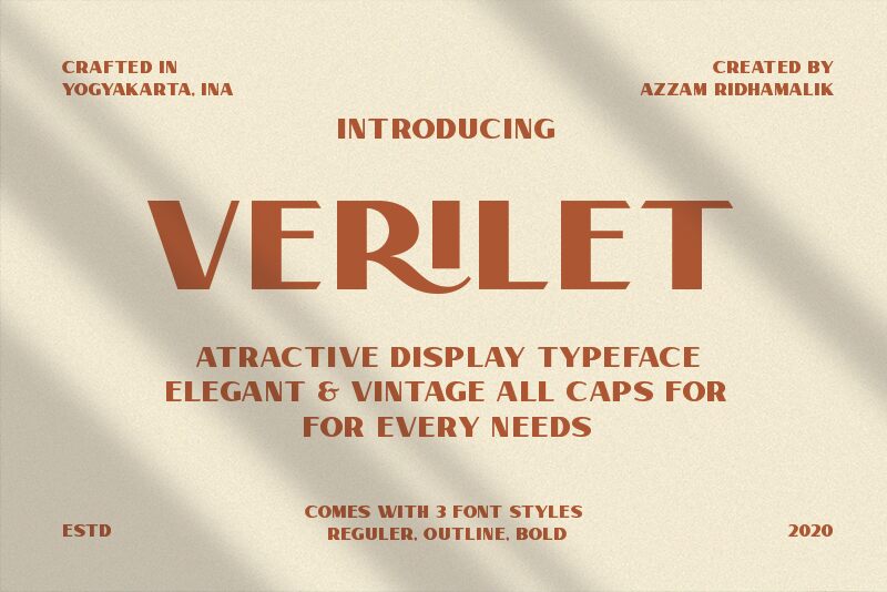 Verilate Schriftart