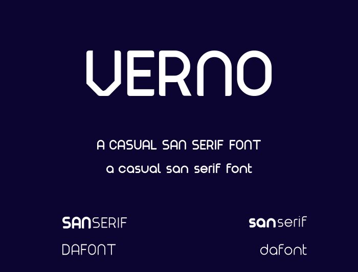 Verno Schriftart