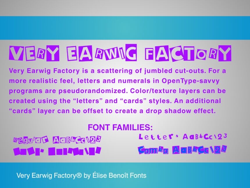 Very Earwig Factory Czcionka