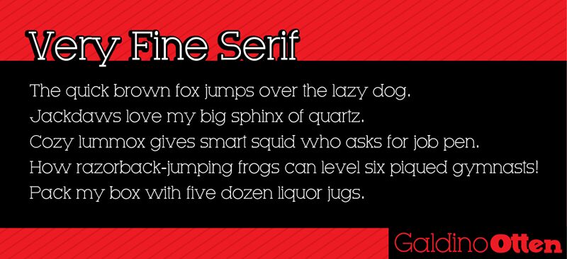 Very Fine Serif Schriftart