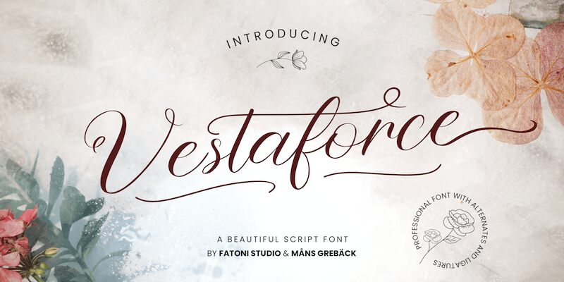 Vestaforce Schriftart