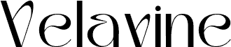 Velavine Regular písmo