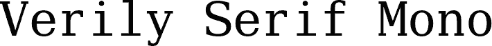 Verily Serif Mono