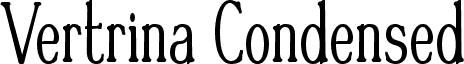 Vertrina Condensed Condensed Bold