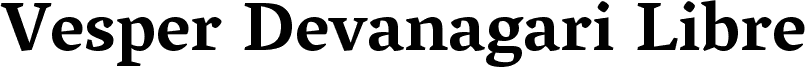 Vesper Devanagari Libre Bold