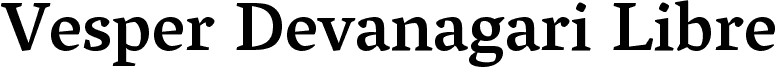 Vesper Devanagari Libre Medium