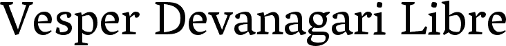 Vesper Devanagari Libre