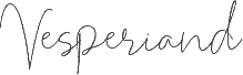 Vesperiand Regular carattere