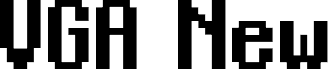Preview of the VGA New Regular font