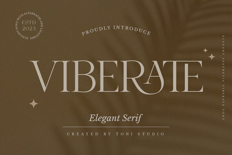 VIBERATE Czcionka