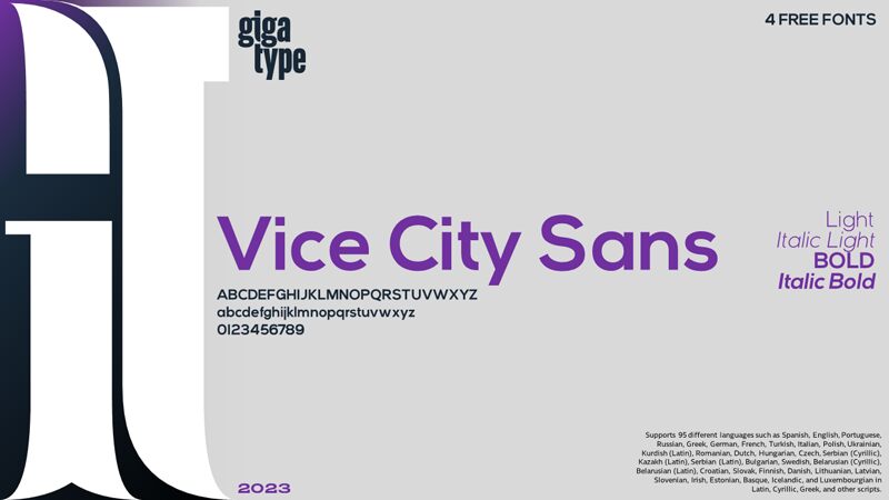 Vice City Sans Schriftart