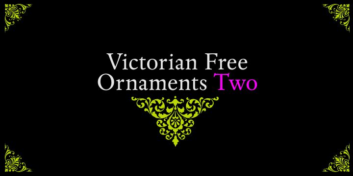 Victorian Free Ornaments Czcionka