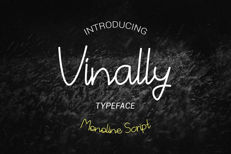 Vinally Schriftart