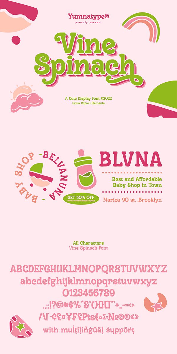 Vine Spinach Czcionka