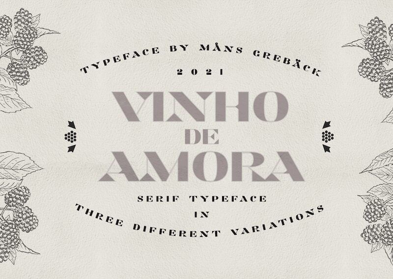 Vinho De Amora フォント
