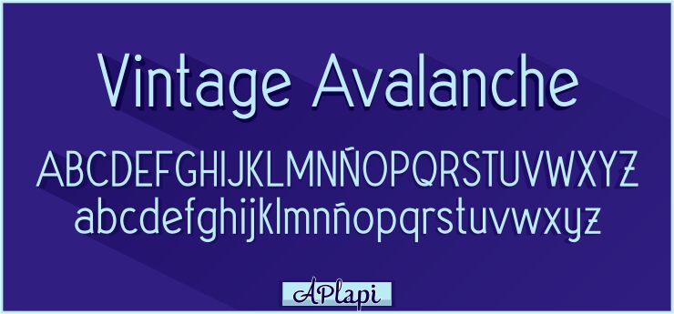 Vintage Avalanche Czcionka