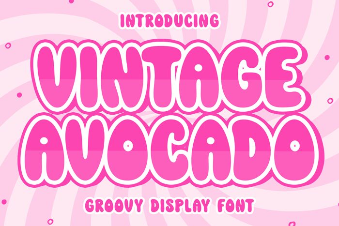 Vintage Avocado Schriftart