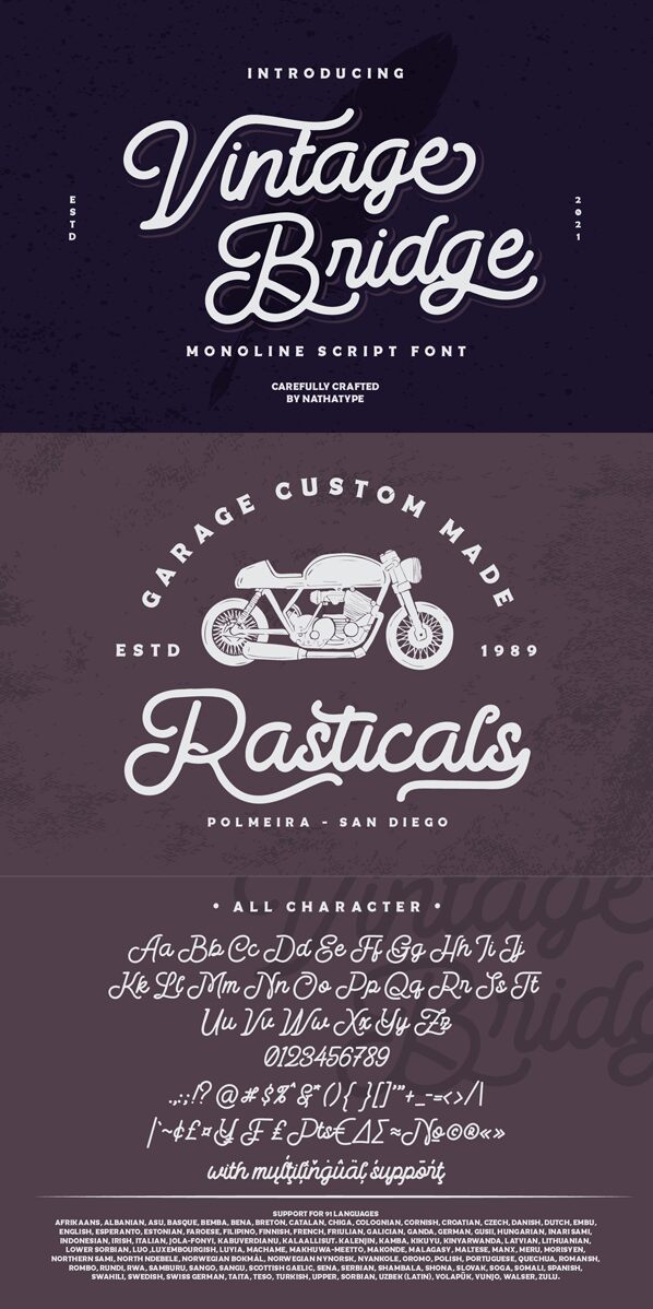 Vintage Bridge Carattere