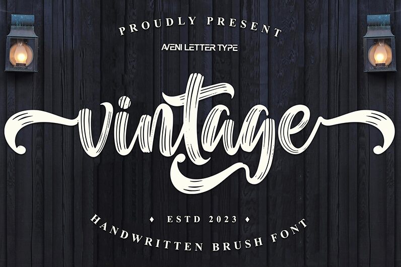 Vintage Brush الخط 