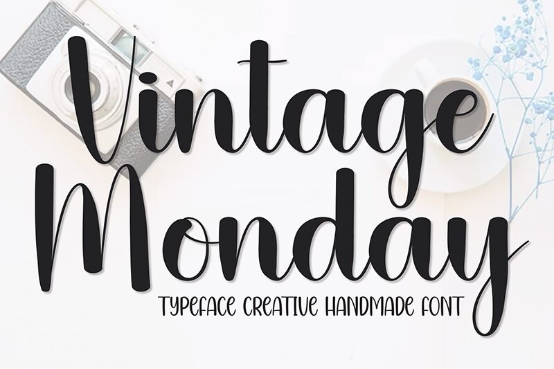 Vintage Monday 字体