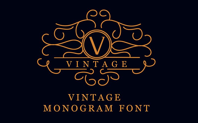 VINTAGE MONOGRAM フォント