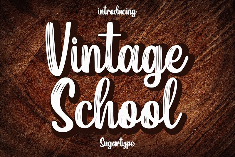 Vintage School Schriftart