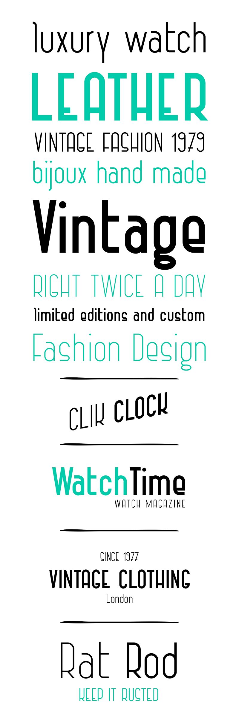 Vintage Straps Czcionka