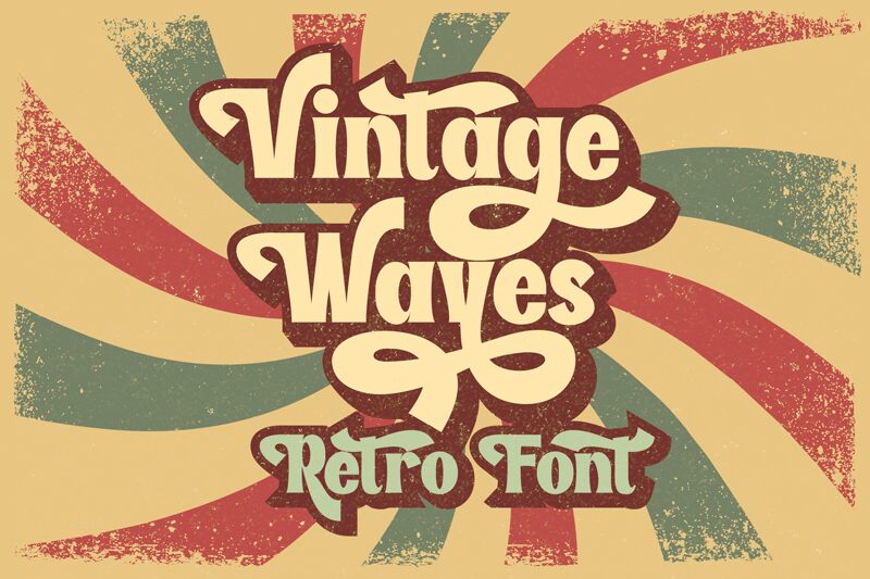 Vintage Waves Schriftart