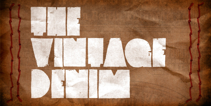 Vintage Denim Set A Czcionka