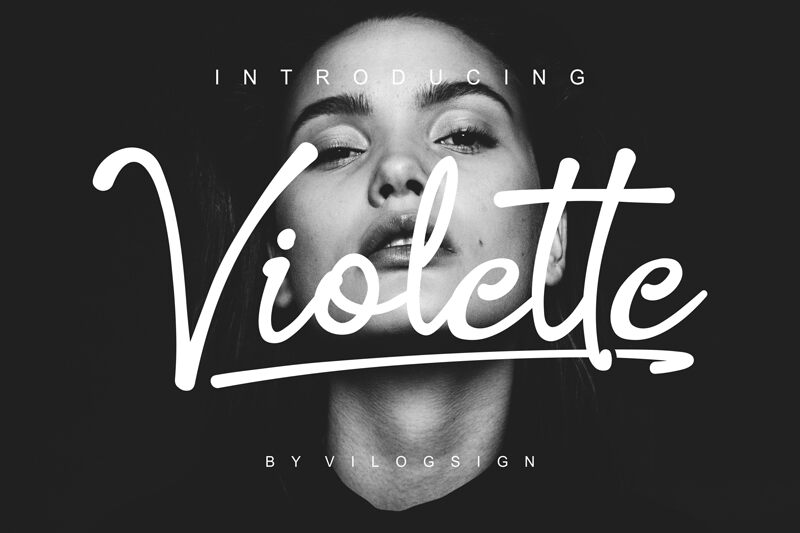 Violette Schriftart